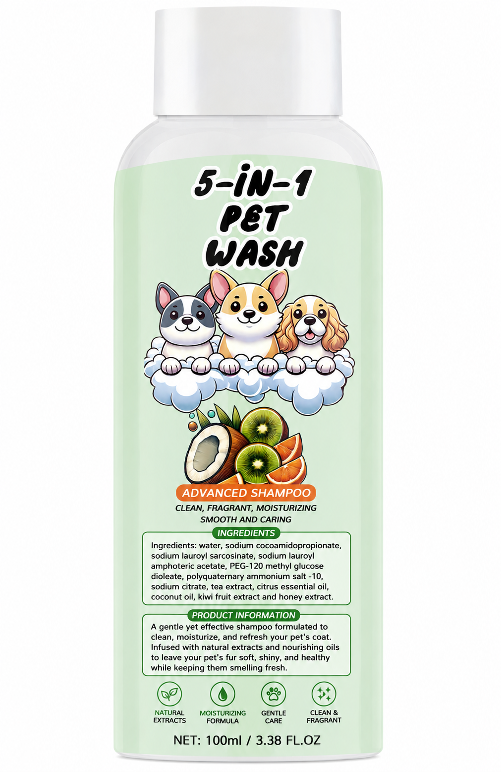 5-in-1 Dog Wash & Grooming Cleaner | Velcora
